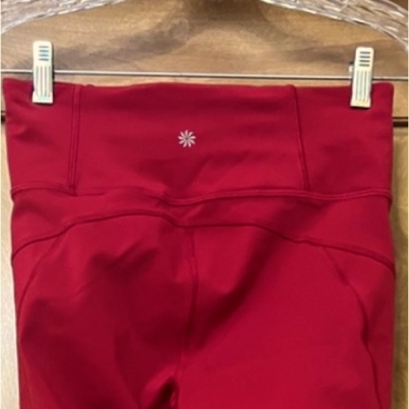 Athleta Reinier Bright Bold Red Active Leggings M - Picture 12 of 12